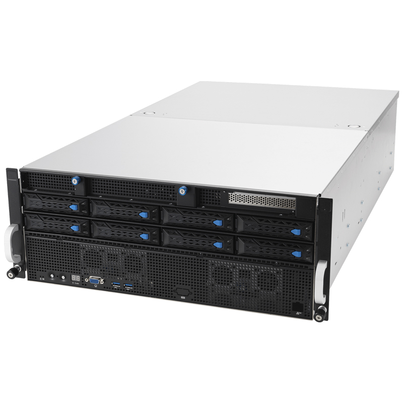 華碩ESC8000A-E11雙路AMD8卡GPU深度學習超算服務器主機3090 ALEO